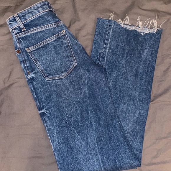 Zara Ripped Wide Leg Jeans - Picture 4 of 6